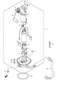 DL650 Топливный насос