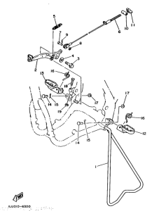 YZ250 Stand. footrest