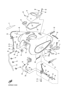 XVS250 Топливный бак