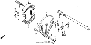 CX650 Задний тормоз
