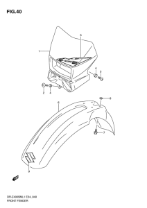 DR-Z400 Переднее крыло