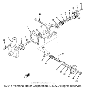TZ250 Водяной насос
