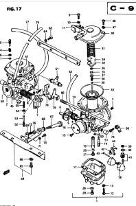 GSX250 Carburetor assy