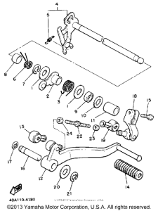 FJ600L Вал переключения