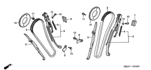 VT750C Цепь грм / натяжное устройство