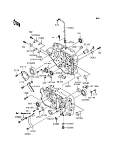 BJ250 Картер двигателя