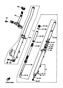 FZR400 FZR400U Вилка передней оси