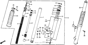 CR125R Front shock absorber 81