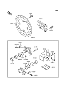ZX1200 Задний тормоз