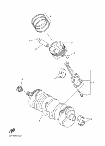 FZ1-NA Коленчатый вал и Поршень