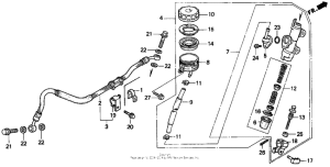 CBR900RR Задний главный тормозной цилиндр