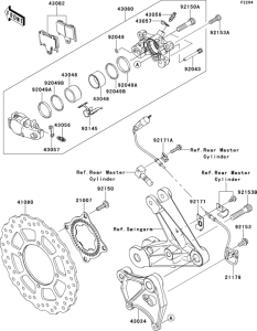 ZG1400 Задний тормоз