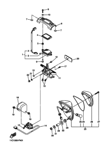 XVS1300A Taillight unit ass`y