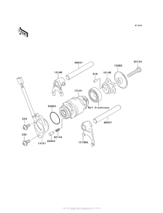  Валы и вилки переключения передач