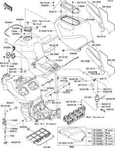ZX1200 Fuel tank(1 / 2)(b1h / b2h)