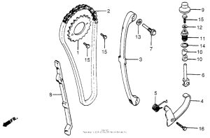  Cam chain + tensioner