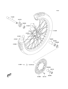  Переднее колесо