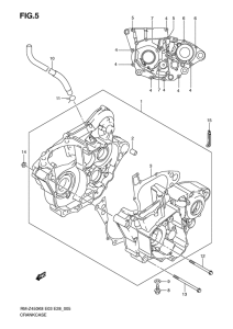 RM-Z450 Картер двигателя