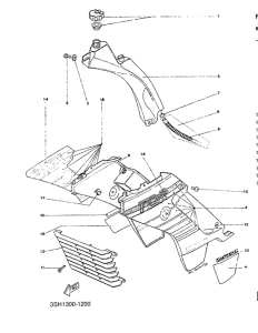 TDR125 Scoop air / oil tank