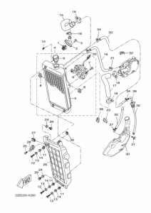 WR125X Радиатор и шланг