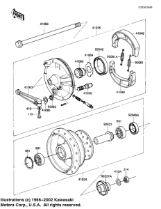 KL250 Front hub / brake