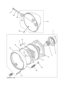 XVS400C ﾍﾂﾄﾞﾗｲﾄ