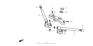 NSR50R Handlebar + top bridge
