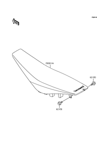 KX125 Сиденье