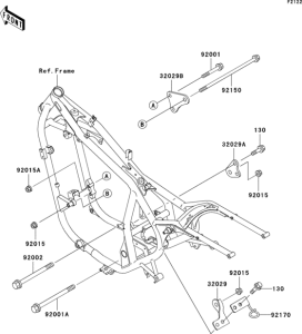 EN500 Крепление двигателя