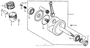 XL75 Коленвал