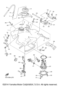 WR450F Топливный бак