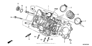 NC700X Головка цилиндров