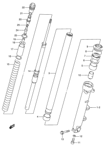 RF900 Передняя вилка