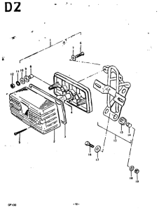 GP100 Задний комбинированный сигнал