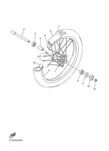WR250F Переднее колесо