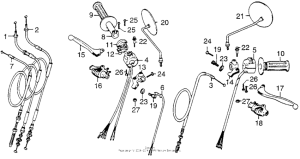 XL250 Handle switch + lever