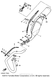 BW350U Выхлопная система