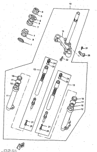 CW50 Передняя вилка