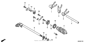 VTX1300C Вилка переключения передач
