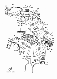 XSR900 Топливный бак
