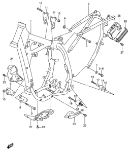 DR-Z400 Frame comp