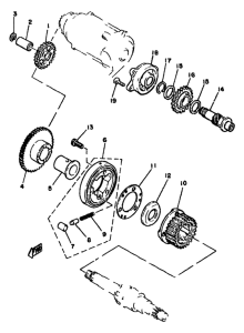 XS1100 Муфта стартера