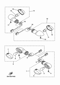 XSR700 Поворотники