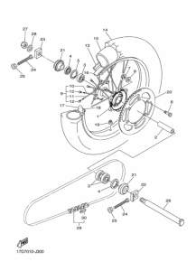  Rear wheel complete assy