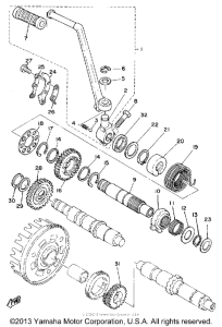 XT500H Кик стартер