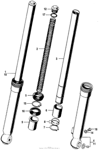 SL90 Передняя вилка