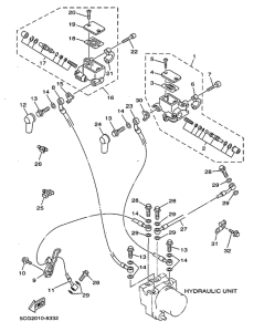 YP250A Главный тормозной цилиндр