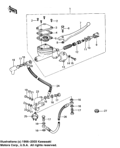 KZ400 Передний тормозной цилиндр