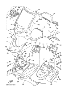 YP250 Ветровое стекло