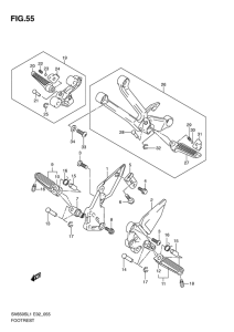 SV650 Подножки